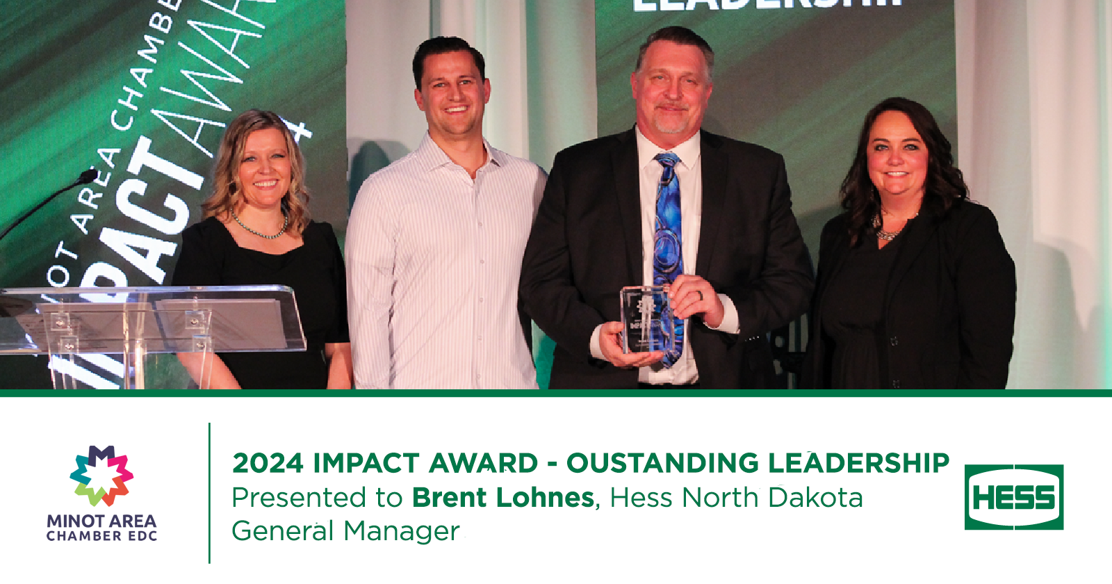 Brent Lohnes Receives Impact Award for Outstanding Leadership