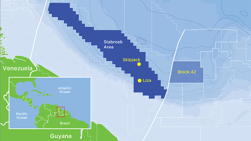 The Stabroek Block is equivalent in size to 1,150 Gulf of Mexico OCS blocks.