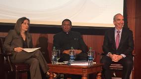 CSIS&#39; Sarah Ladislaw moderated the discussion with H.E. Barkindo and John Hess