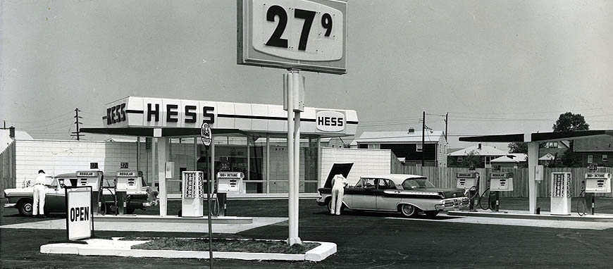 First Hess Gas Station in New Jersey 1960