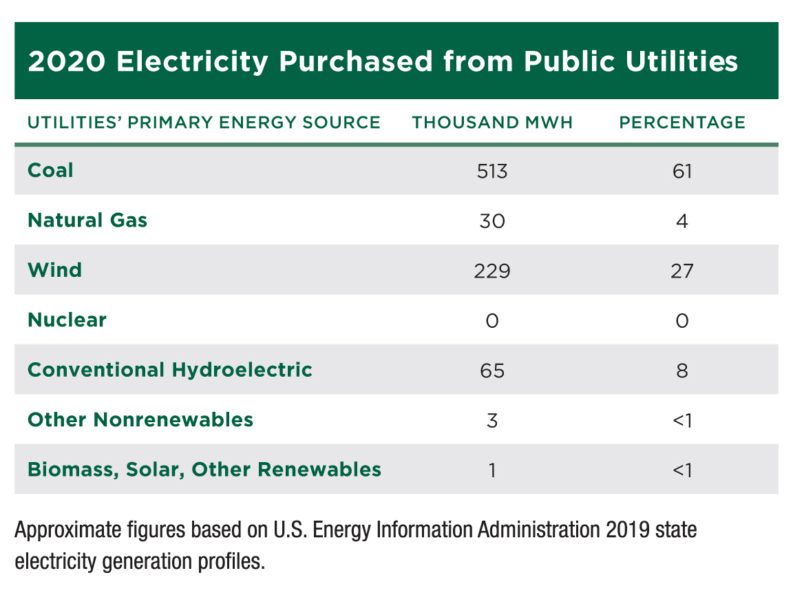 2020_Electricity Purchased from Public Utilities