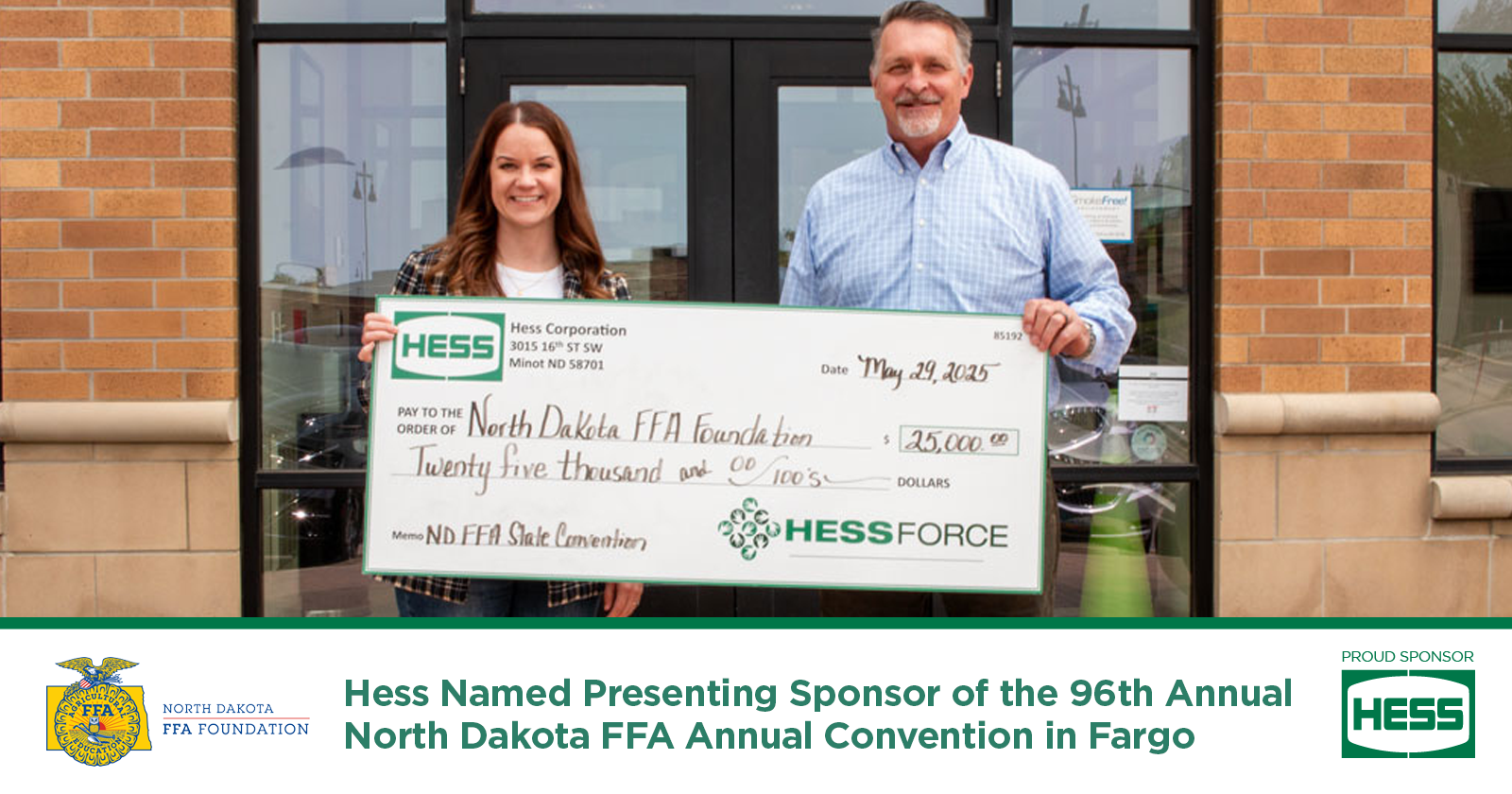 Hess Supports North Dakota FFA
