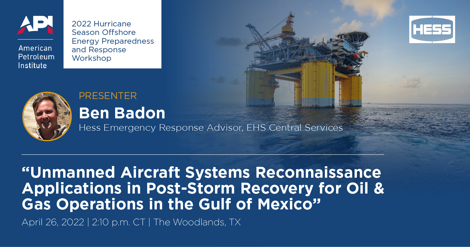 Ben Badon to Present at&#160;Offshore Energy Preparedness Conference