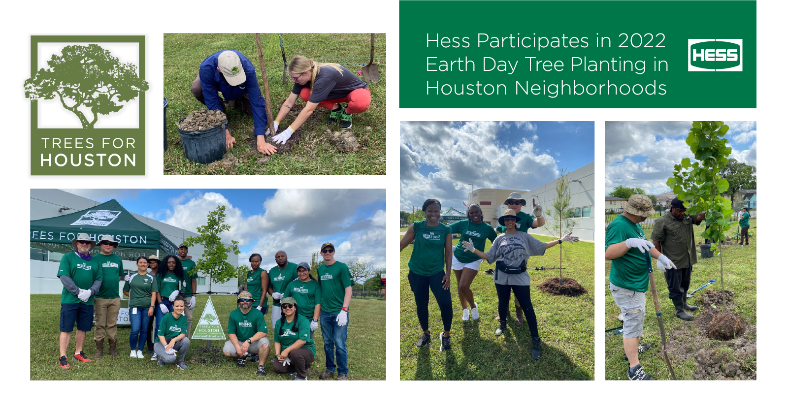 Hess Participates in Earth Day Tree Planting Event in Houston