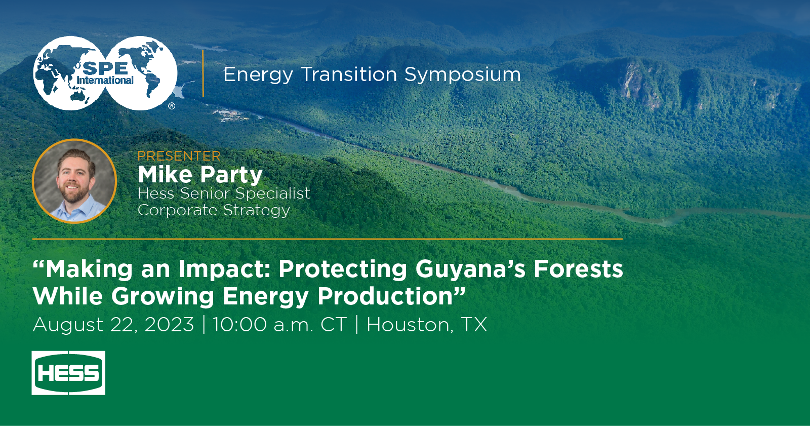 Party to Present at SPE Energy Transition Symposium