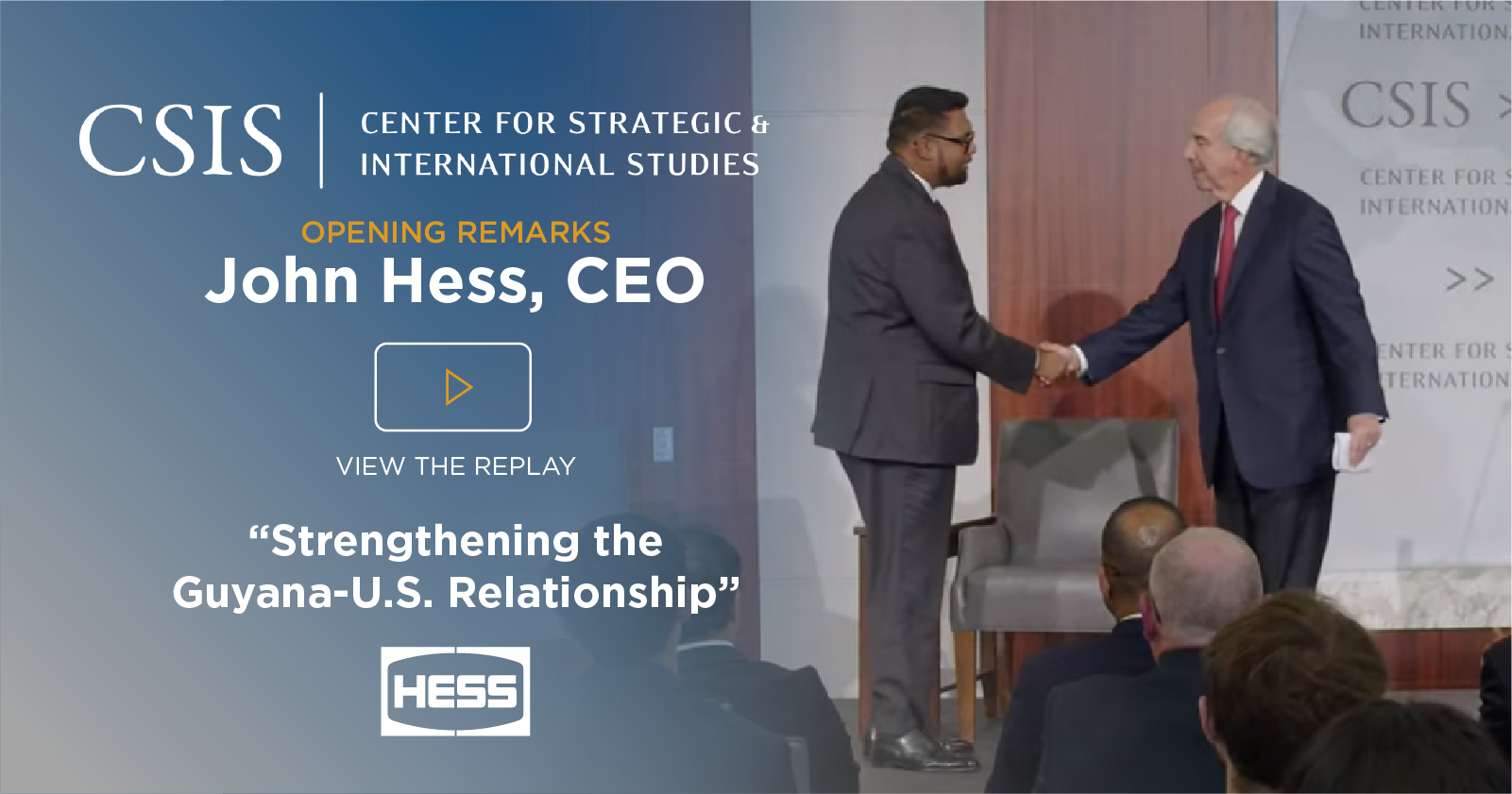 Hess - Center for Strategic and International Studies - John Hess