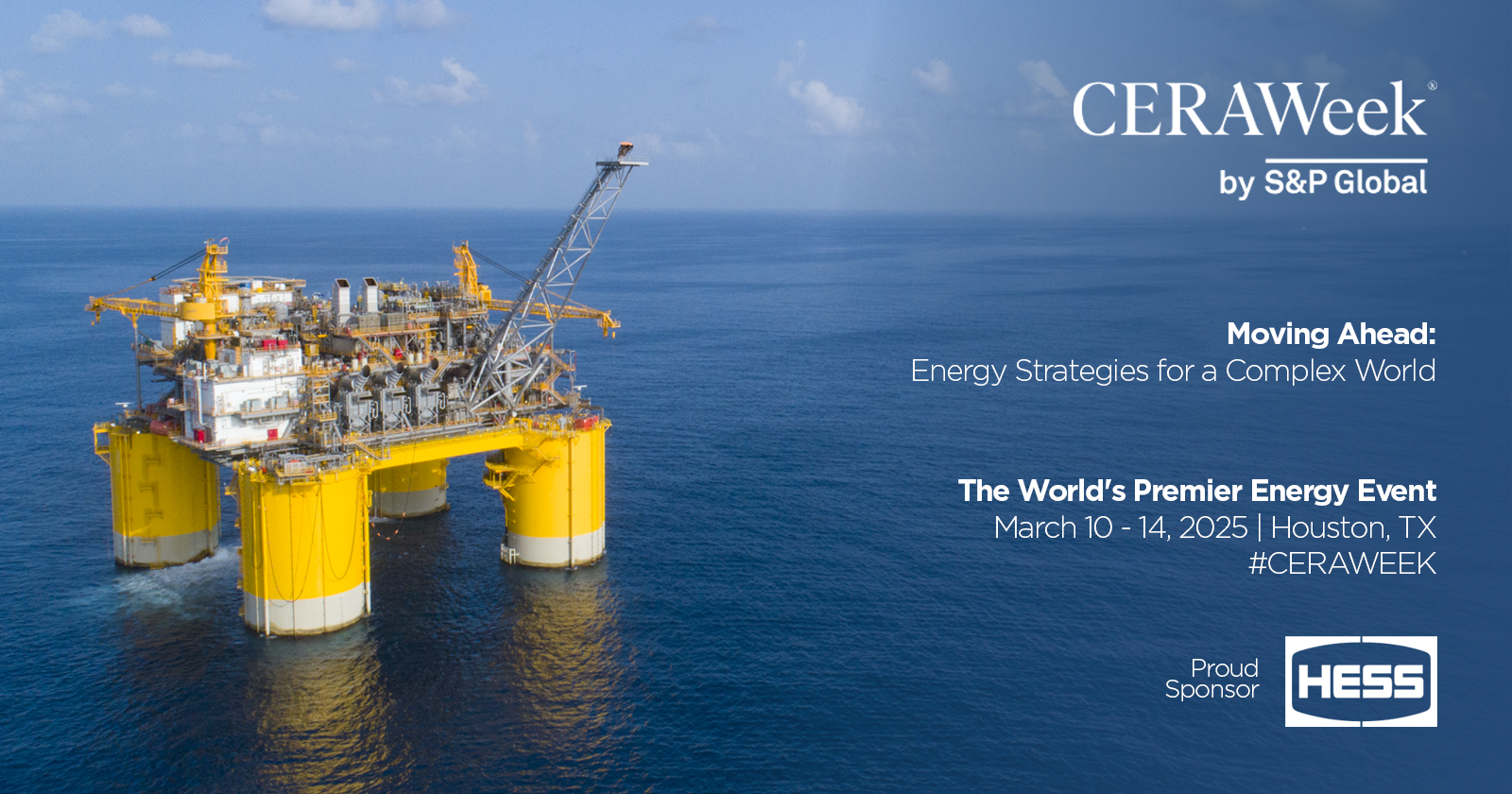 Hess is a Proud Sponsor of CERAWeek