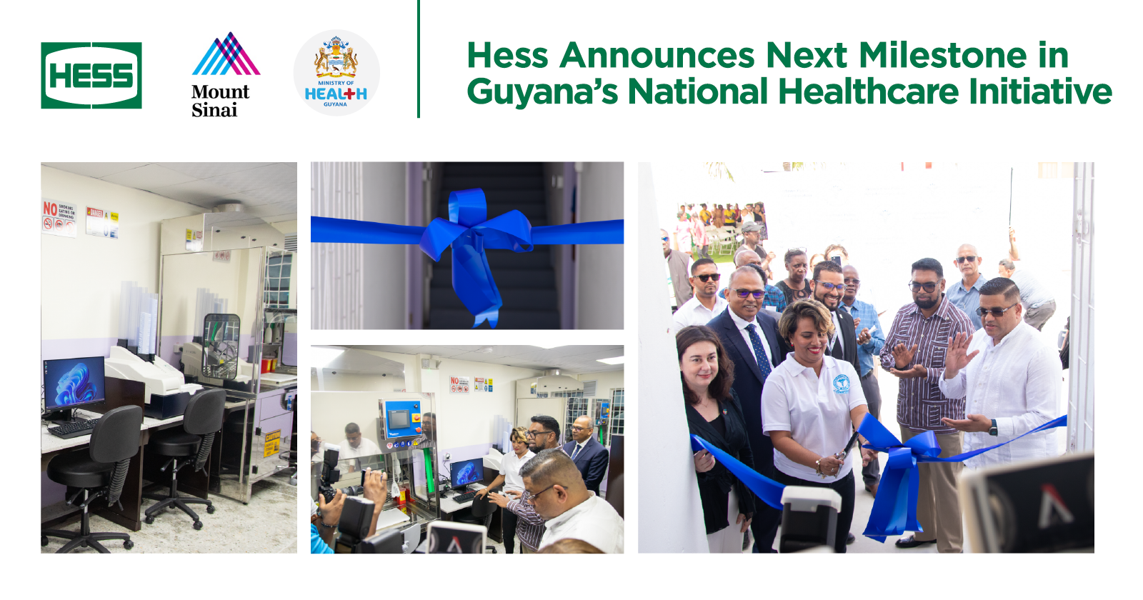 Hess Announces Next Milestone in Guyana’s National Healthcare Initiative