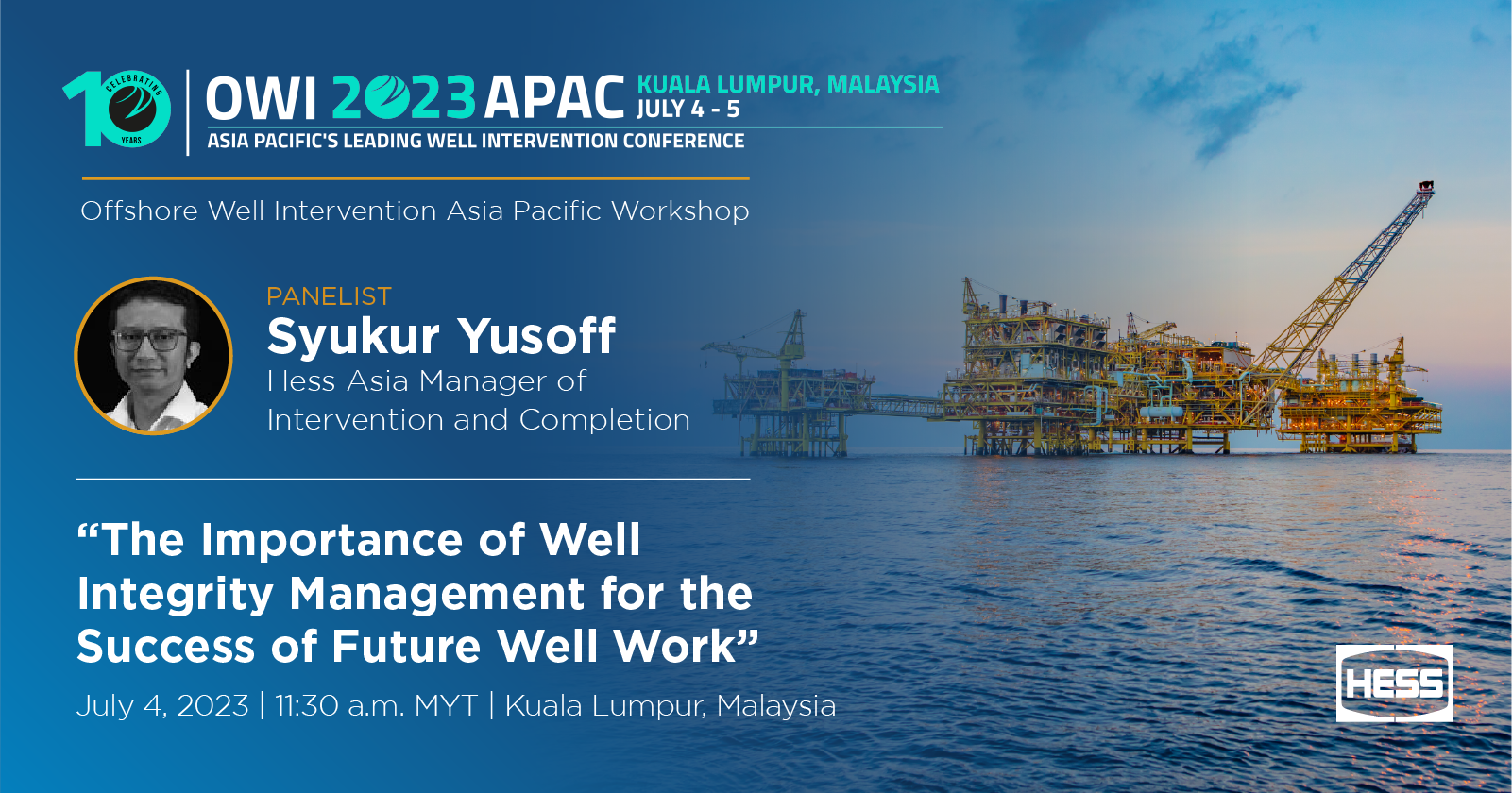 Syukur Yusoff Panelist at OWI 2023 APAC Workshop
