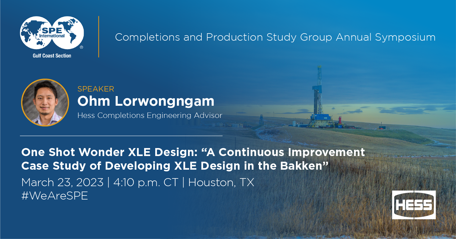 Ohm Lorwongngam Speaking at SPE Study Group
