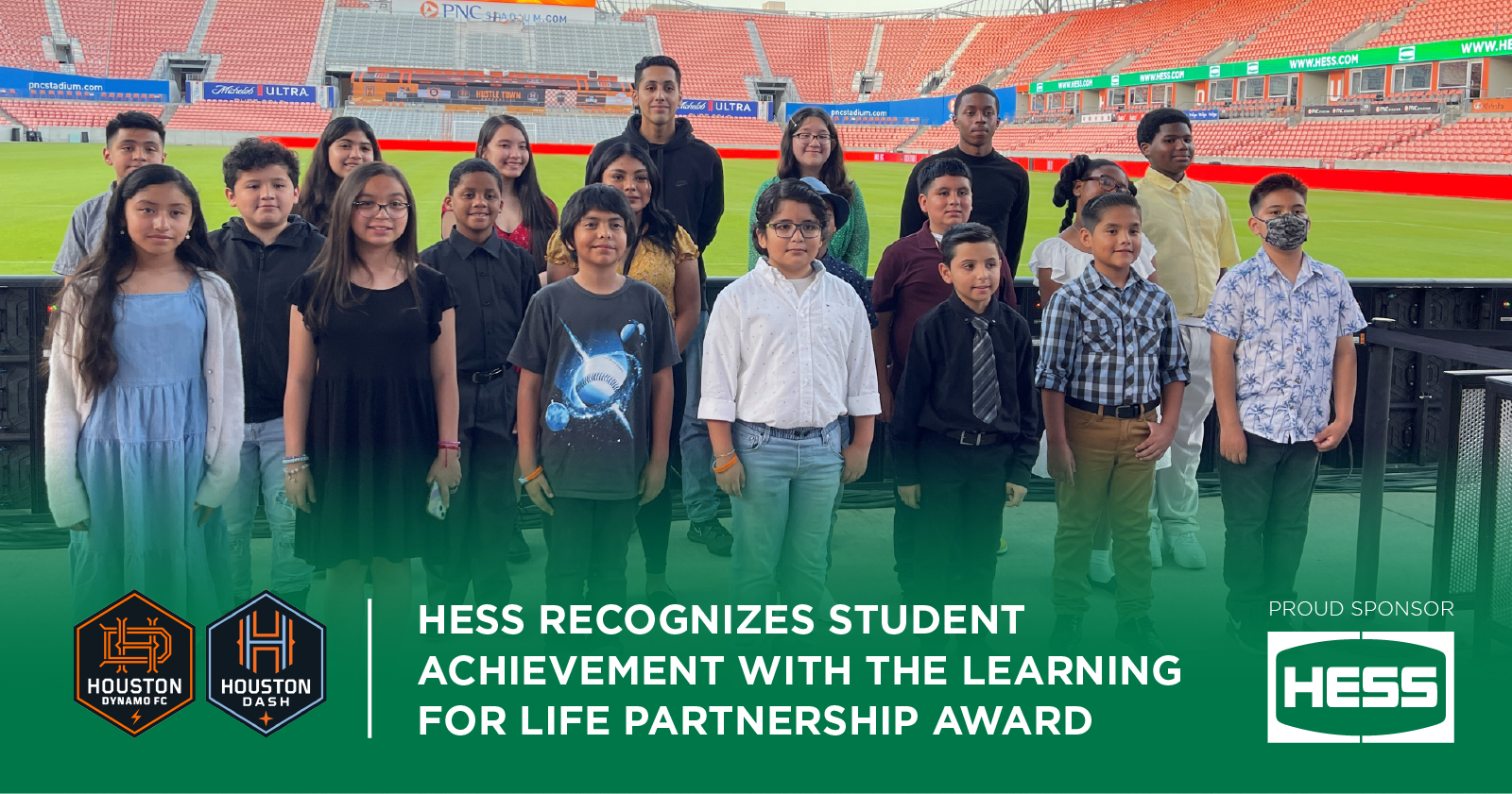 Hess Recognizes Student Achievement with the Learning for Life Partnership Award