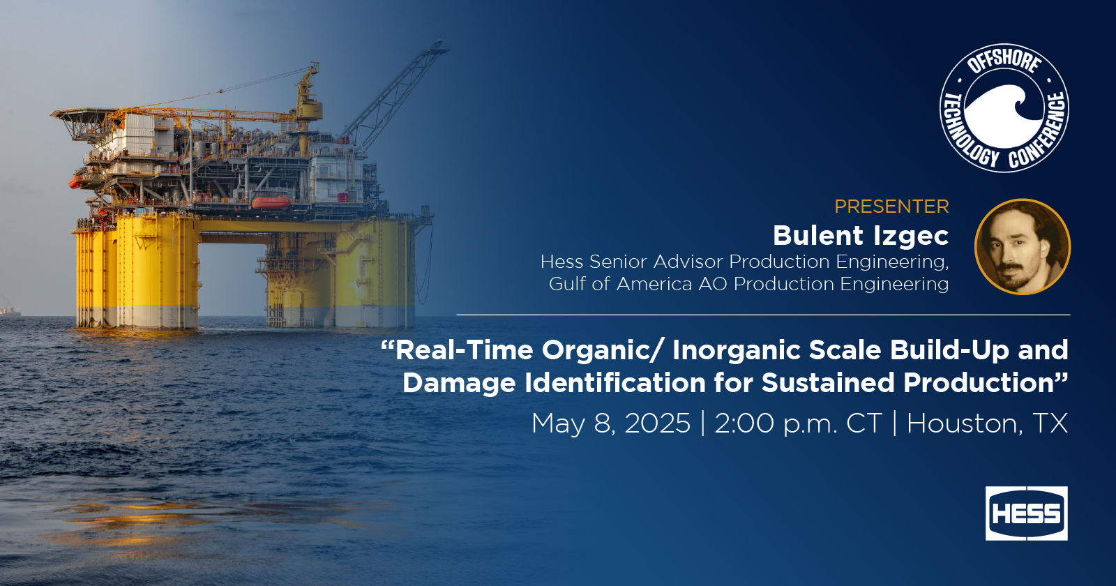 Bulent Izgec to Present at Offshore Technology Conference
