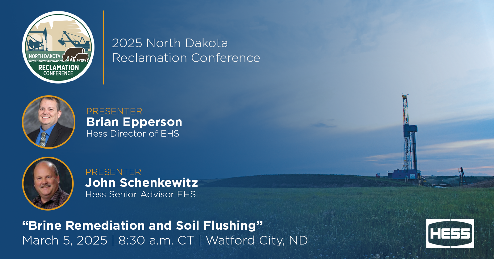Brian Epperson and&#160;John Schenkewitz to Present at ND Reclamation Conference