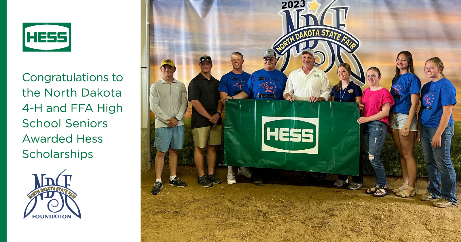 Hess Awards Scholarships to North Dakota Graduates