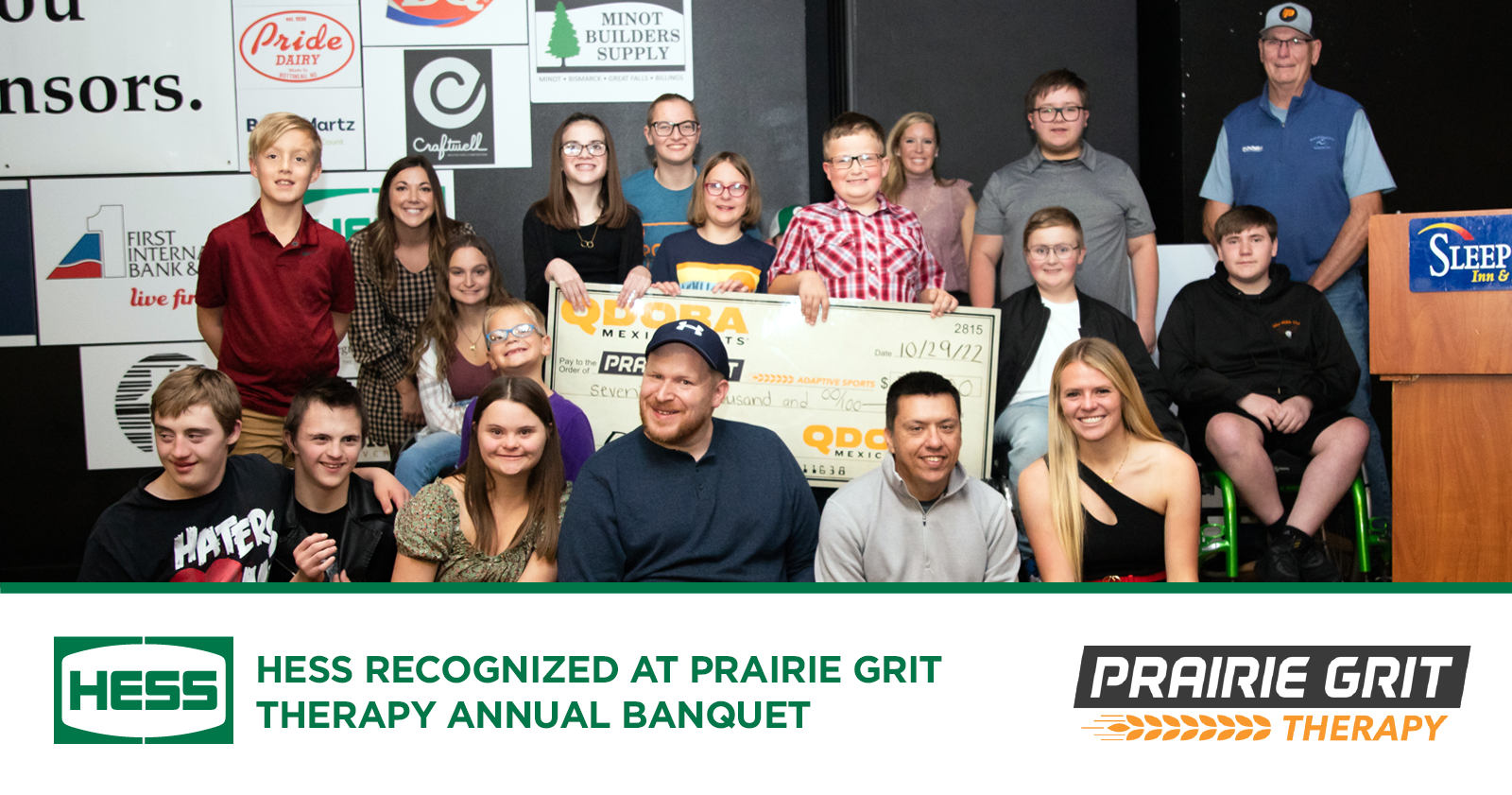 Hess Supports Prairie Grit Therapy to Aid Military Families