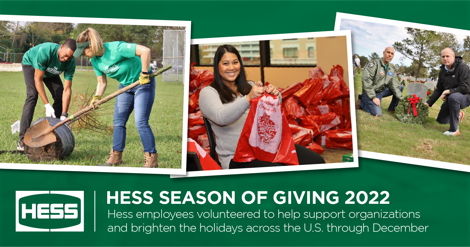 Hess Gives Back to Communities during Our Annual Season of Giving