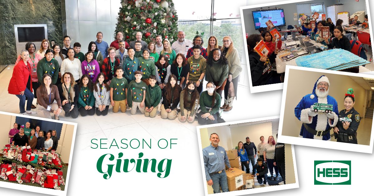 Hess Gives Back to Communities during 2023 Season of Giving