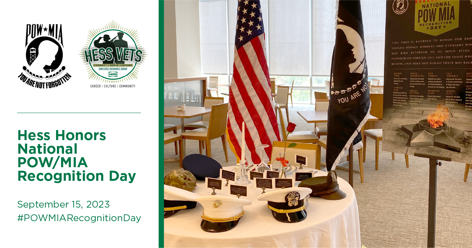 Hess Observes National POW/MIA Recognition Day