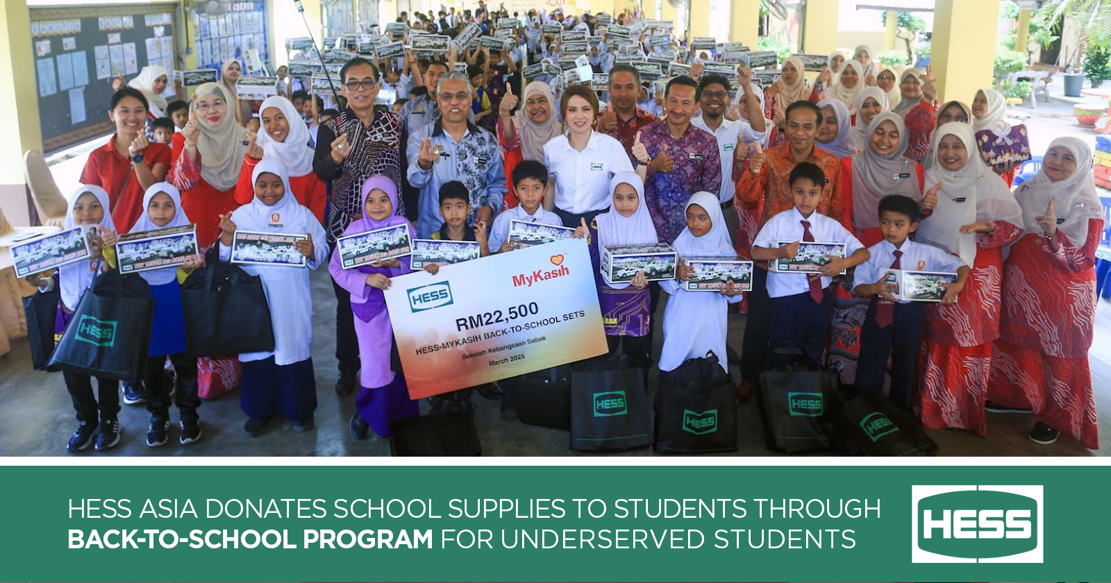 Hess Asia Sponsors Back-to-School Program