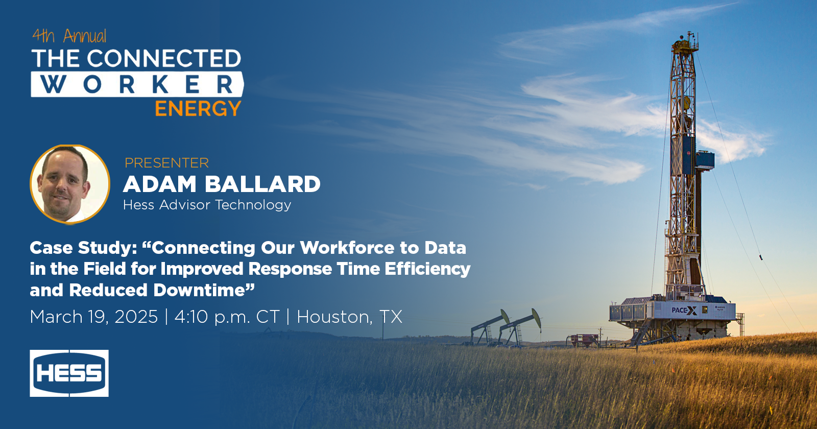 Adam Ballard to Present at The Connected Worker Energy Conference