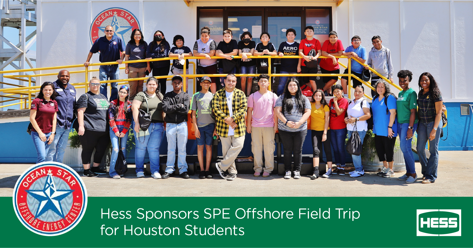 Hess Sponsors SPE Offshore Field Trip for Houston Students