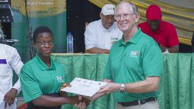 Frank McKay, General Manager, Hess Ghana Exploration Ltd., made the announcement at a secondary school in western Ghana during an event marking the fifth annual scholarship presentation by the two companies.