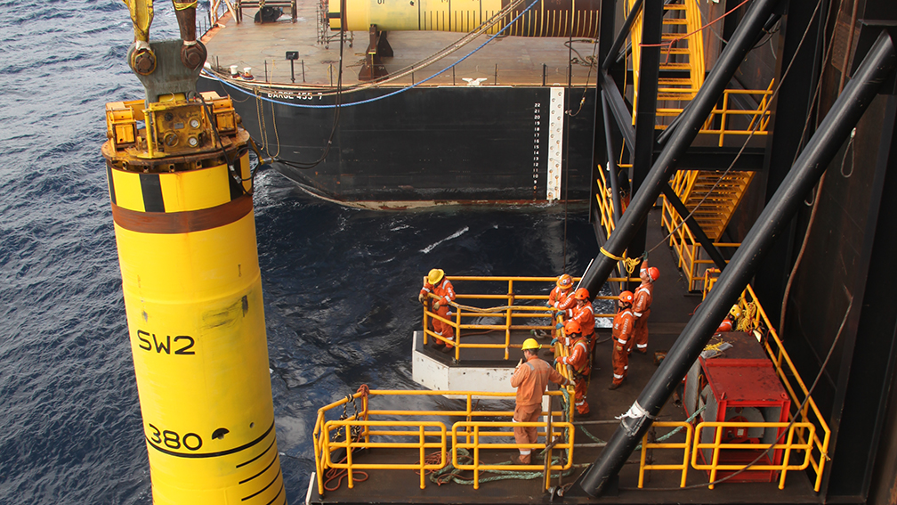 Piles Installation for Stampede in the Gulf of Mexico