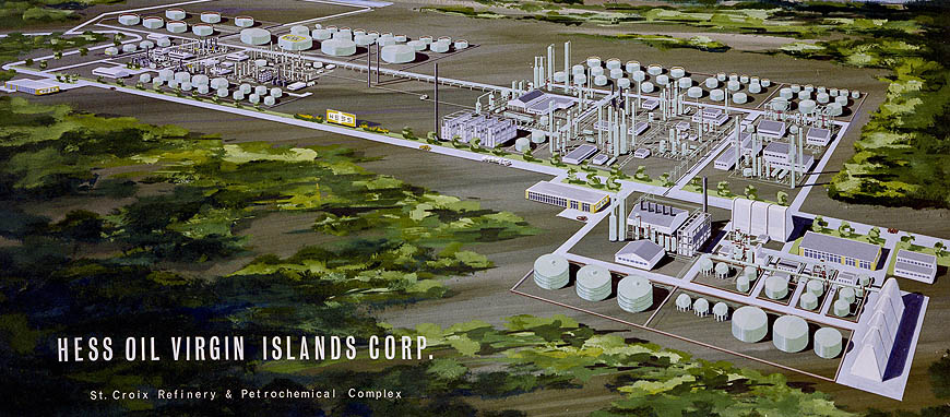 Hess Oil Refinery on St. Croix, U.S. Virgin Islands 1967